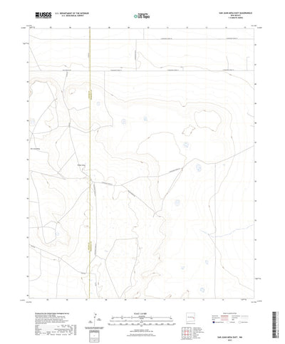 United States Geological Survey San Juan Mesa East, NM (2023, 24000-Scale) digital map