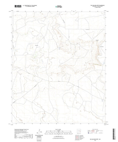 United States Geological Survey San Juan Mesa West, NM (2023, 24000-Scale) digital map