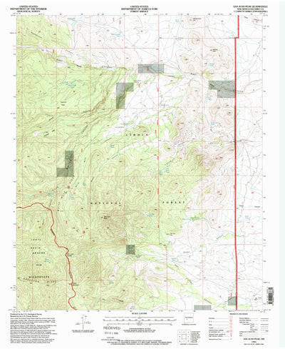 United States Geological Survey San Juan Peak, NM (1995, 24000-Scale) digital map