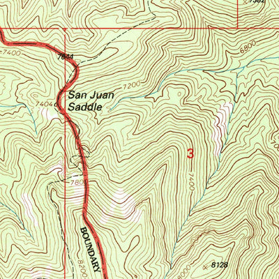 United States Geological Survey San Juan Peak, NM (1995, 24000-Scale) digital map