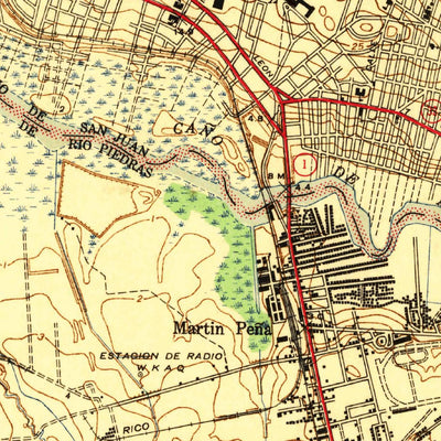 United States Geological Survey San Juan, PR (1941, 30000-Scale) digital map