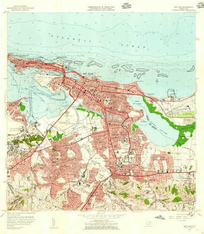 United States Geological Survey San Juan, PR (1957, 20000-Scale) digital map