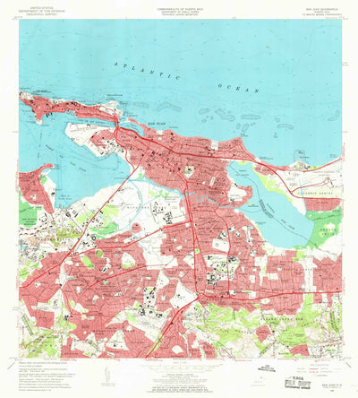 United States Geological Survey San Juan, PR (1963, 20000-Scale) digital map