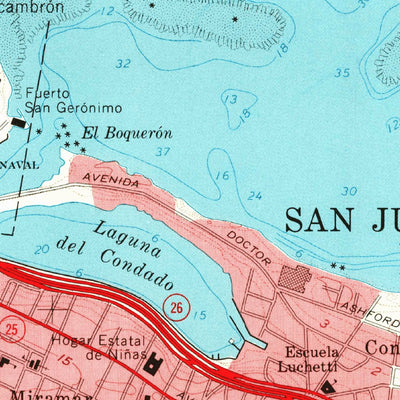 United States Geological Survey San Juan, PR (1963, 20000-Scale) digital map