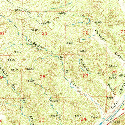 United States Geological Survey San Juan Pueblo, NM (1953, 62500-Scale) digital map