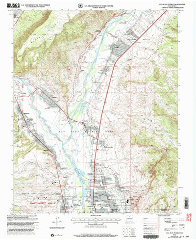 United States Geological Survey San Juan Pueblo, NM (2002, 24000-Scale) digital map
