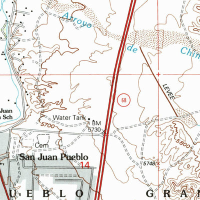 United States Geological Survey San Juan Pueblo, NM (2002, 24000-Scale) digital map