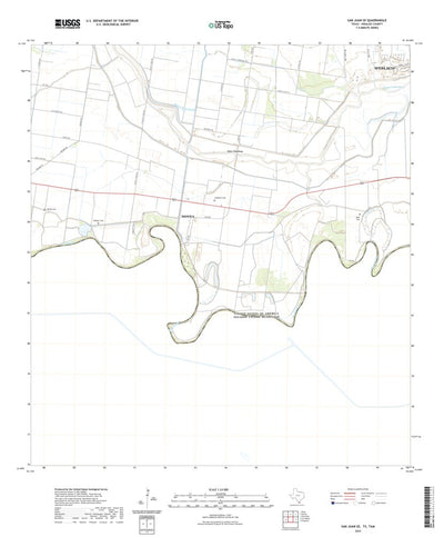 United States Geological Survey San Juan SE, TX (2022, 24000-Scale) digital map
