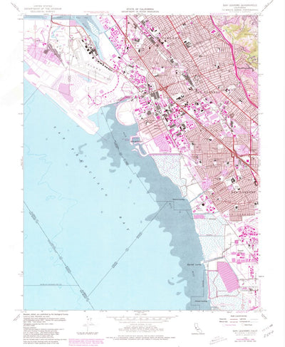 United States Geological Survey San Leandro, CA (1959, 24000-Scale) digital map