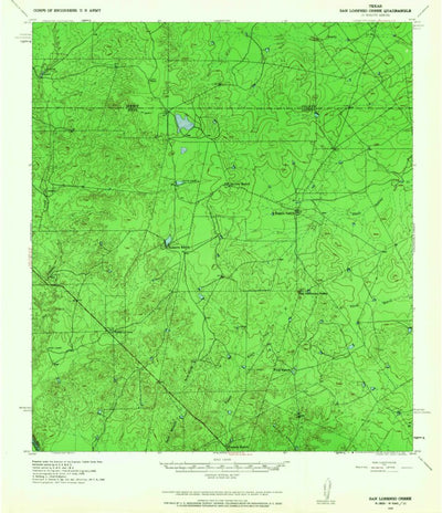 United States Geological Survey San Lorenzo Creek, TX (1940, 62500-Scale) digital map