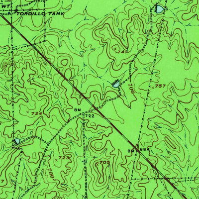 United States Geological Survey San Lorenzo Creek, TX (1940, 62500-Scale) digital map