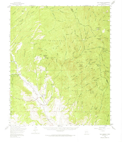 United States Geological Survey San Lorenzo, NM (1956, 62500-Scale) digital map