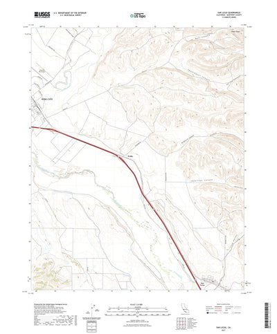 United States Geological Survey San Lucas, CA (2021, 24000-Scale) digital map