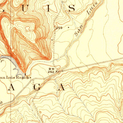 United States Geological Survey San Luis Dam, CA (1922, 31680-Scale) digital map