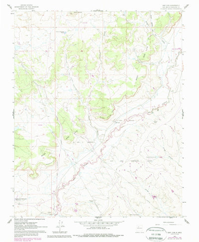 United States Geological Survey San Luis, NM (1961, 24000-Scale) digital map