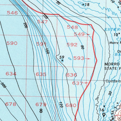 United States Geological Survey San Luis Obispo, CA (1956, 250000-Scale) digital map