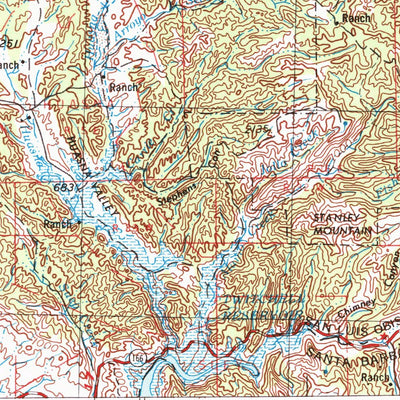 United States Geological Survey San Luis Obispo, CA (1956, 250000-Scale) digital map