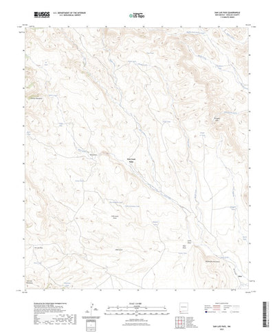 United States Geological Survey San Luis Pass, NM (2023, 24000-Scale) digital map