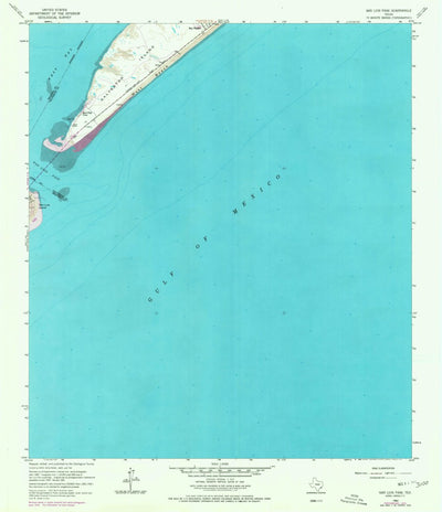 United States Geological Survey San Luis Pass, TX (1963, 24000-Scale) digital map