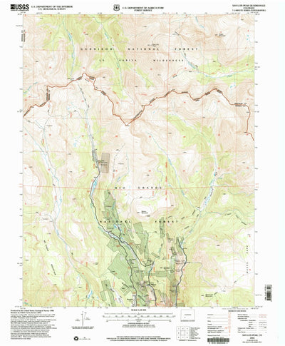United States Geological Survey San Luis Peak, CO (2001, 24000-Scale) digital map