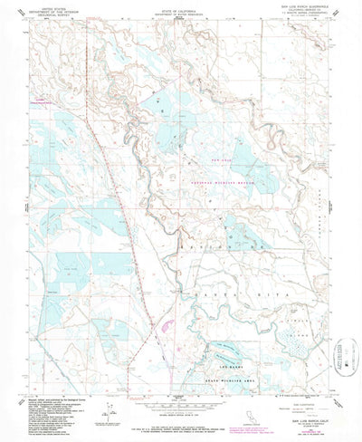 United States Geological Survey San Luis Ranch, CA (1961, 24000-Scale) digital map