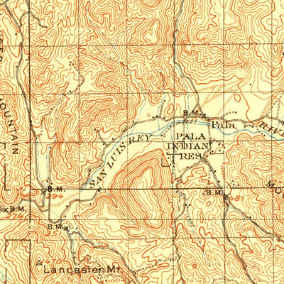 United States Geological Survey San Luis Rey, CA (1901, 125000-Scale) digital map