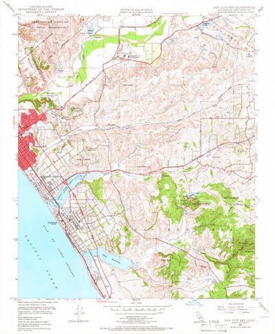 United States Geological Survey San Luis Rey, CA (1948, 24000-Scale) digital map