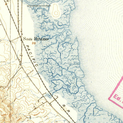 United States Geological Survey San Mateo, CA (1896, 62500-Scale) digital map