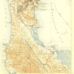 United States Geological Survey San Mateo, CA (1915, 62500-Scale) digital map