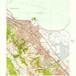 United States Geological Survey San Mateo, CA (1947, 24000-Scale) digital map