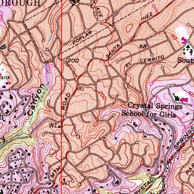 United States Geological Survey San Mateo, CA (1956, 24000-Scale) digital map