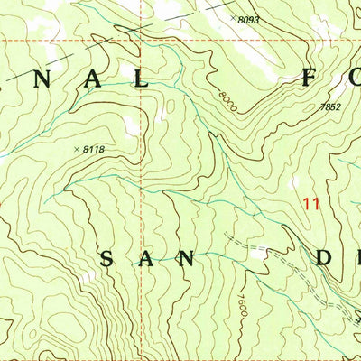 United States Geological Survey San Miguel Mountain, NM (2002, 24000-Scale) digital map