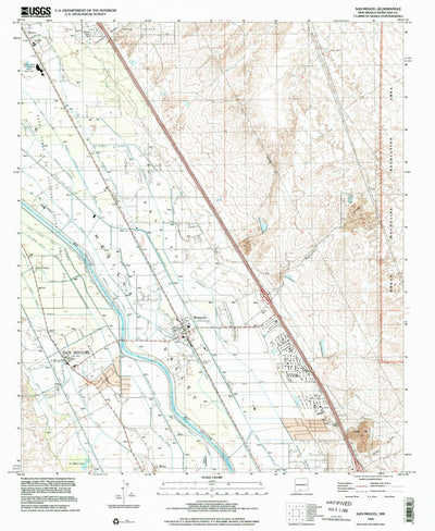 United States Geological Survey San Miguel, NM (1996, 24000-Scale) digital map