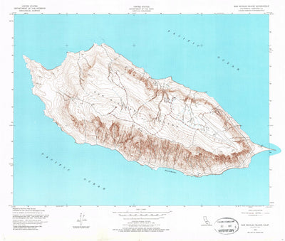 United States Geological Survey San Nicolas Island, CA (1956, 24000-Scale) digital map