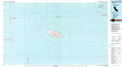 United States Geological Survey San Nicolas Island, CA (1993, 100000-Scale) digital map