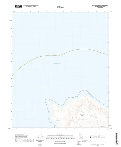 United States Geological Survey San Nicolas Island OE NW, CA (2021, 24000-Scale) digital map