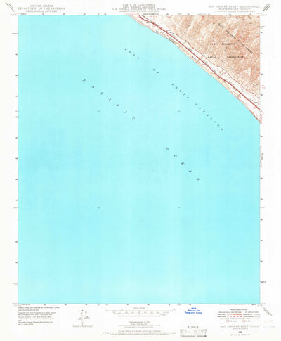 United States Geological Survey San Onofre Bluff, CA (1948, 24000-Scale) digital map