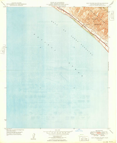 United States Geological Survey San Onofre Bluff, CA (1949, 24000-Scale) digital map