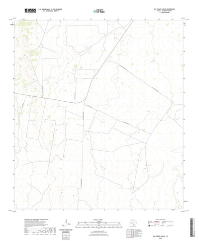 United States Geological Survey San Pablo Ranch, TX (2022, 24000-Scale) digital map