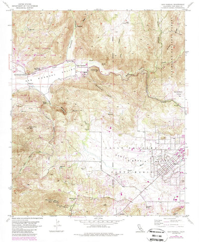 United States Geological Survey San Pasqual, CA (1954, 24000-Scale) digital map