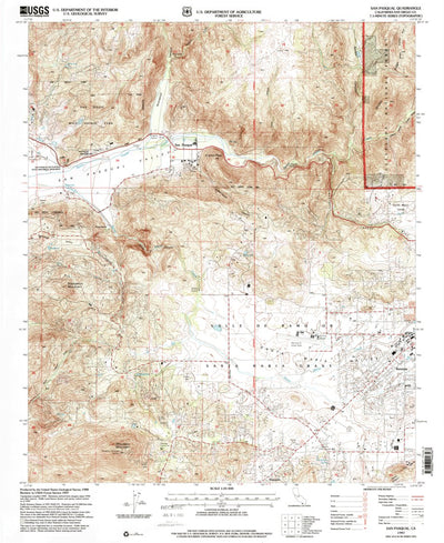 United States Geological Survey San Pasqual, CA (1997, 24000-Scale) digital map
