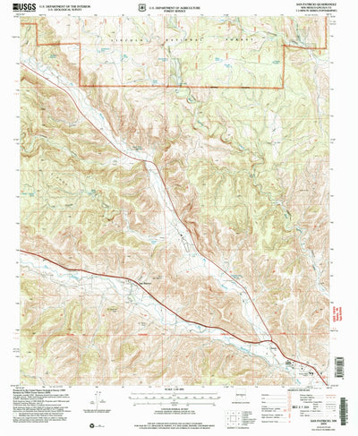 United States Geological Survey San Patricio, NM (2004, 24000-Scale) digital map