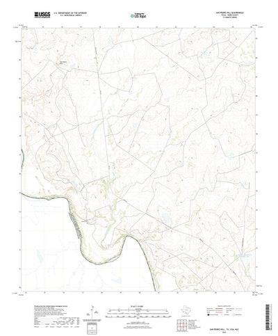 United States Geological Survey San Pedro Hill, TX (2022, 24000-Scale) digital map