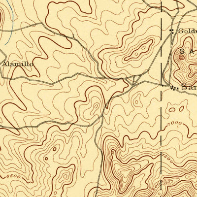 United States Geological Survey San Pedro, NM (1892, 125000-Scale) digital map