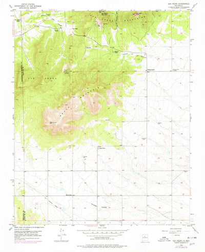 United States Geological Survey San Pedro, NM (1954, 24000-Scale) digital map