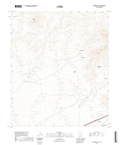United States Geological Survey San Pedro Ranch, AZ (2021, 24000-Scale) digital map