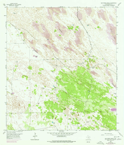 United States Geological Survey San Pedro Ranch, TX (1956, 24000-Scale) digital map