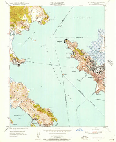 United States Geological Survey San Quentin, CA (1947, 24000-Scale) digital map