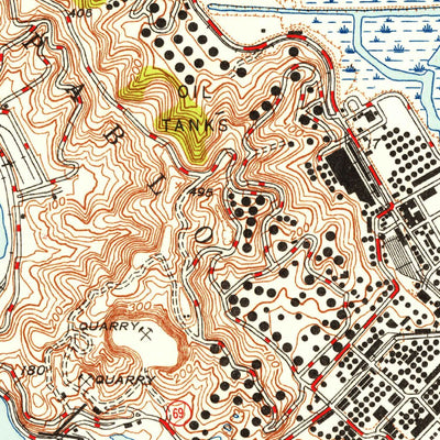 United States Geological Survey San Quentin, CA (1947, 24000-Scale) digital map