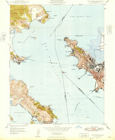 United States Geological Survey San Quentin, CA (1948, 24000-Scale) digital map